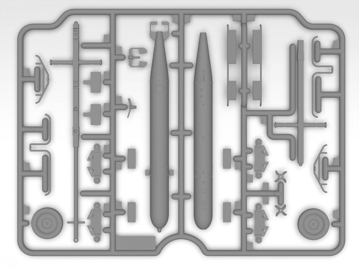 ICM 48229 Ju 88A-4 with German Ground Personnel and Torpedo Trailers 1/48 – imagen 13