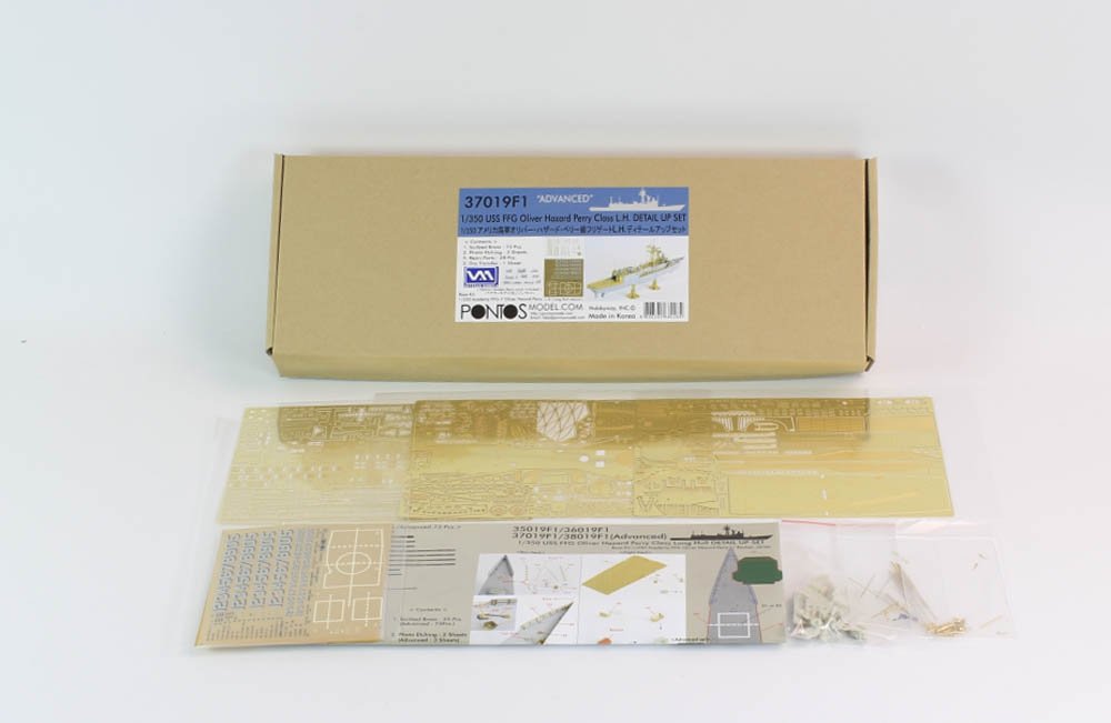 Pontos 37019F1 USS FFG Oliver Hazard Perry Class Long Hull Detail Up Set ADVANCED 1/350 – immagine 2