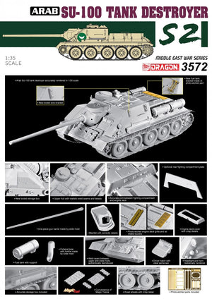 Dragon 3572 Egyptian Su-100 Tank Destroyer- The Six Day War 1/35