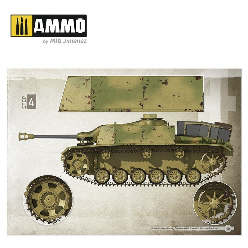 AMMO of Mig Jimenez 6015 ILLUSTRATED GUIDE OF WWII LATE GERMAN VEHICLES (English, Spanish) – Bild 4