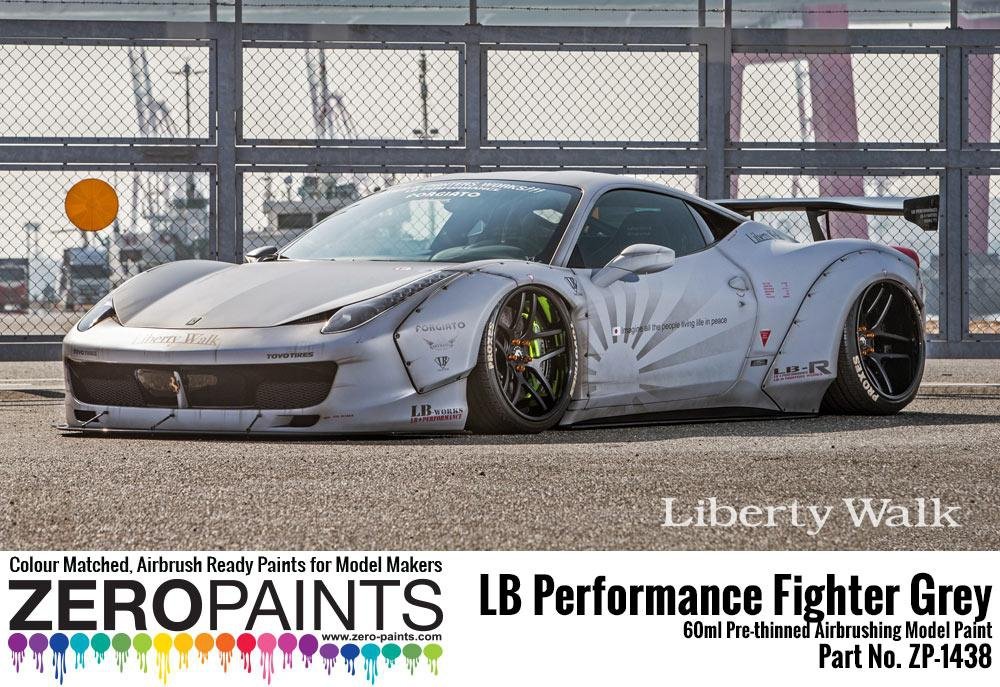 Zero Paints ZP-1438 - LB Performance Zero Fighter (Combat Style) Gray Paint (LB Works Ferrari 458, Lamborghini Aventador, Murciéelago) 60ml – image 2