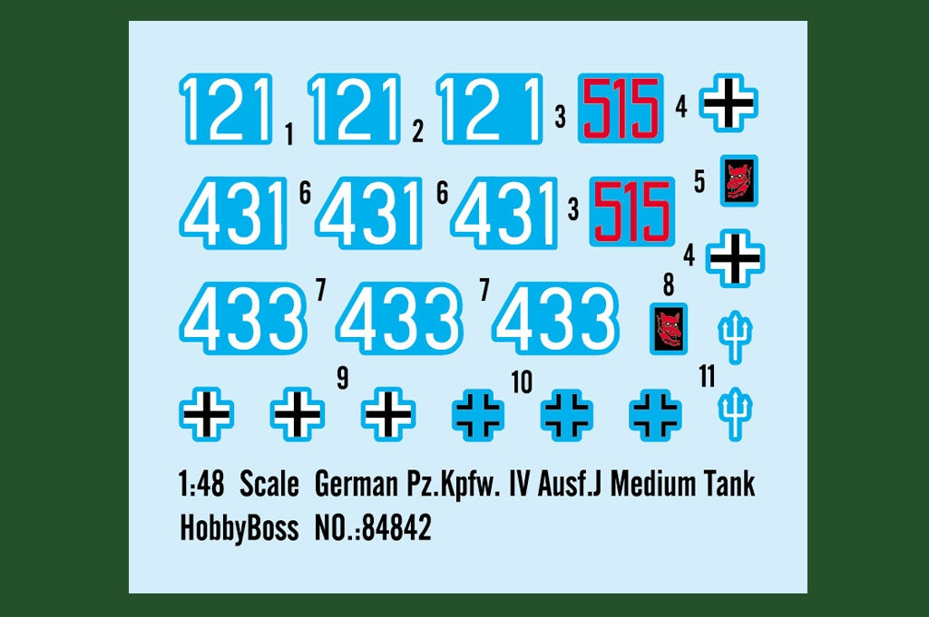Hobby Boss 84842 German Pz.Kpfw. IV Ausf.J Medium Tank 1/48 – imagen 5