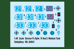 Hobby Boss 84842 German Pz.Kpfw. IV Ausf.J Medium Tank 1/48 – imagen 5