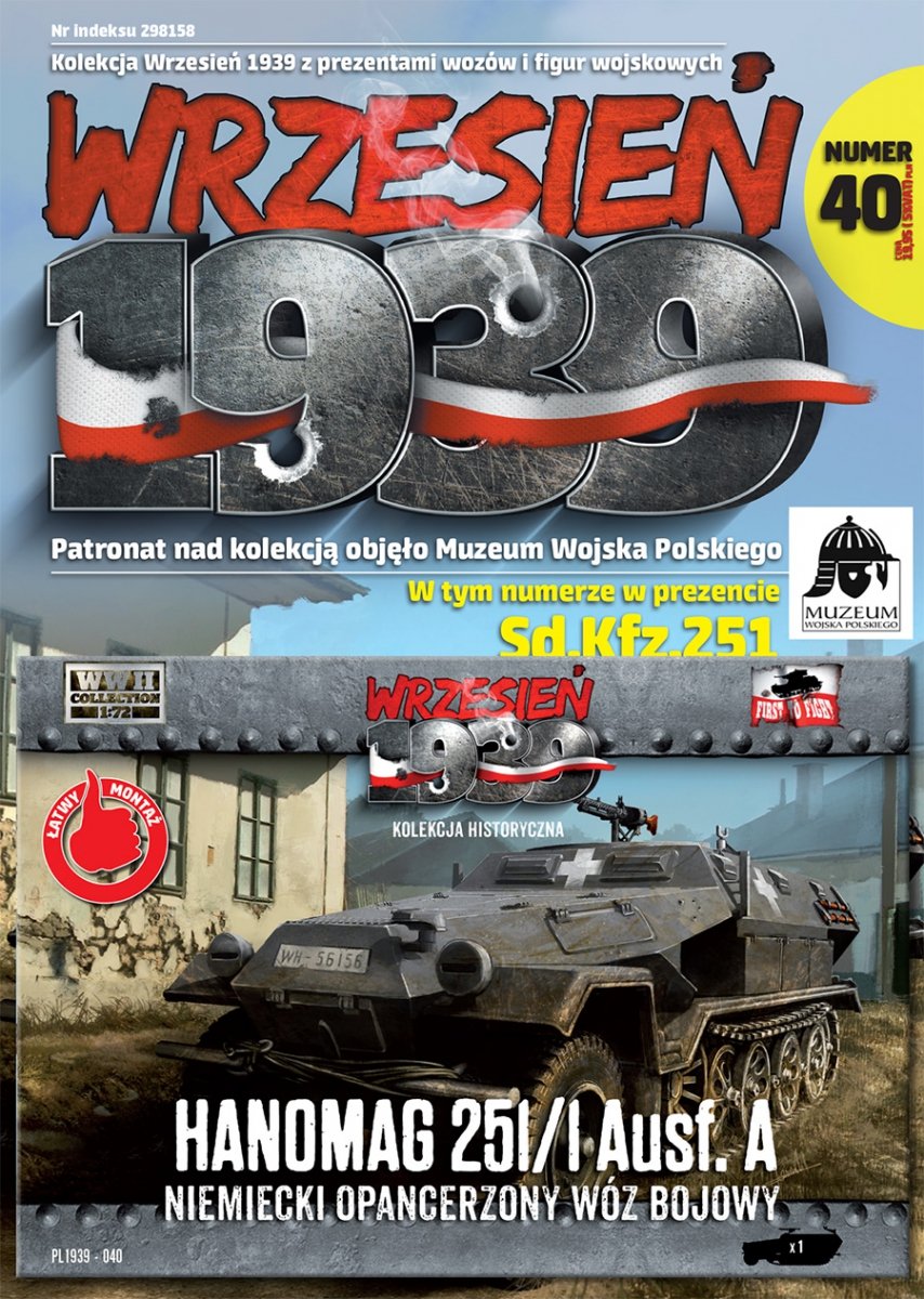 Premier à combattre PL040 Hanomag 251/1 Ausf. A – Véhicule blindé de combat allemand (1/72) 