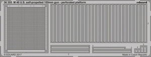 Eduard 36355 M 40 U. S. self-propelled 155 mm gun - perforated platform TAMIYA 1/35