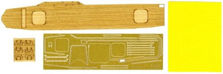 Fujimi 432526 Wood Deck Seal for IJN Aircraft Carrier Hiyo (w/2 pieces 25mm Machine Cannan) 1/700 – immagine 2