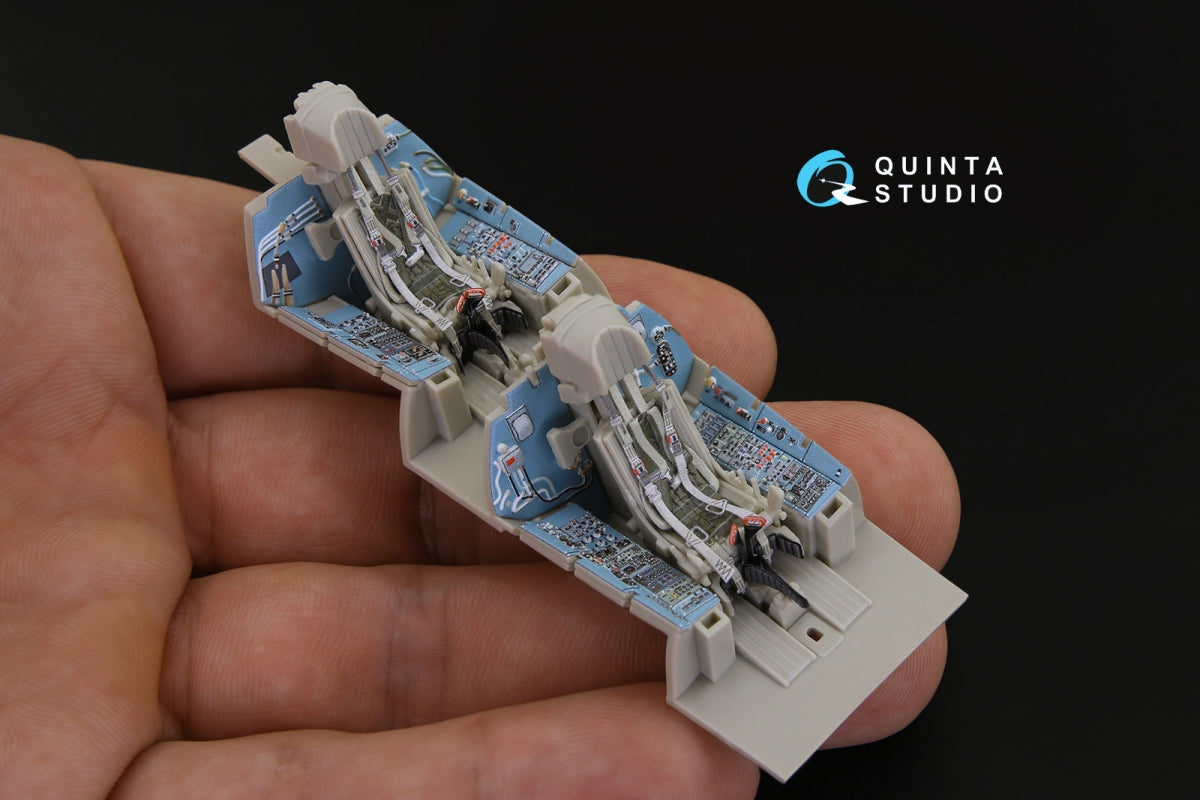 Quinta Studio QD48181 Su-27UB 3D-Printed coloured Interior on decal paper (for KittyHawk kit) 1/48 – Bild 9