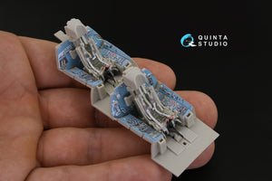 Quinta Studio QD48181 Su-27UB 3D-Printed coloured Interior on decal paper (for KittyHawk kit) 1/48 – Bild 9