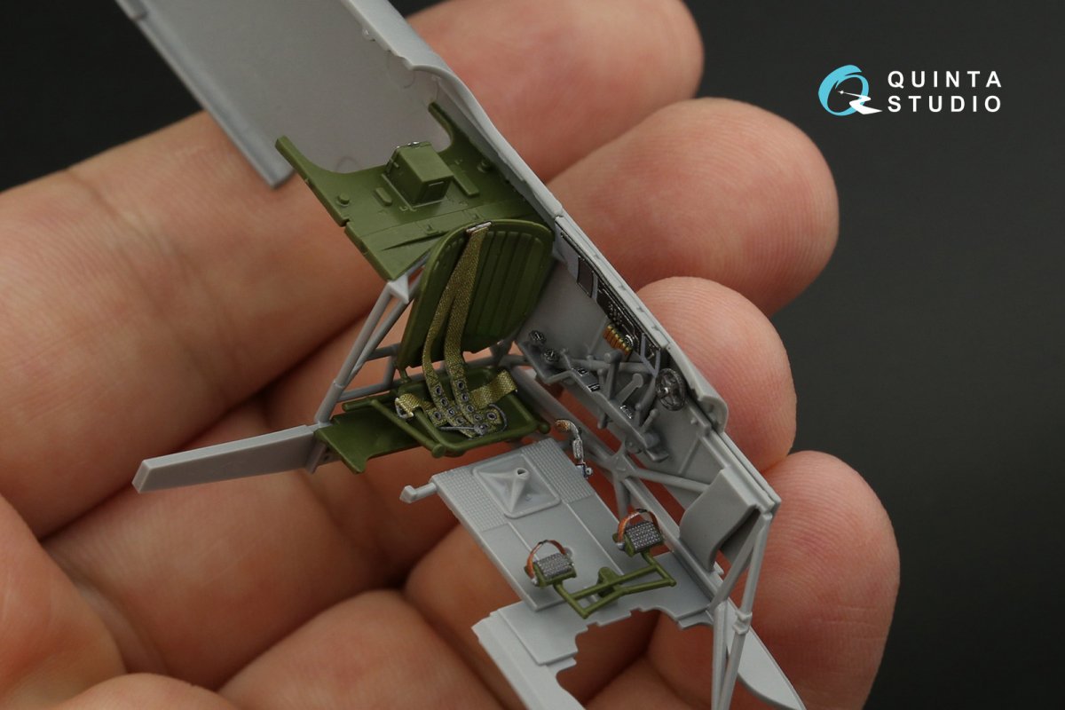 Quinta Studio QD48281 Yak-9D 3D-Printed &amp;amp; coloured Interior on decal paper ( Zvezda ) 1/48 – Bild 6