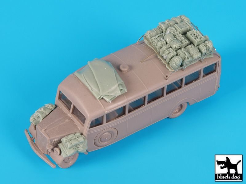 Black Dog T72102 Opel Blitz Omnibus accessories set for Roden 1/72 – Bild 4