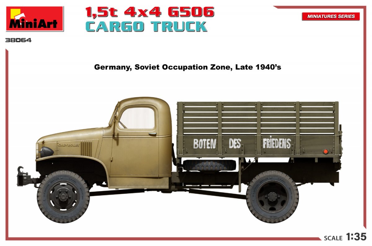 MiniArt 38064 1,5t 4×4 G506 CARGO TRUCK 1/35 – immagine 6