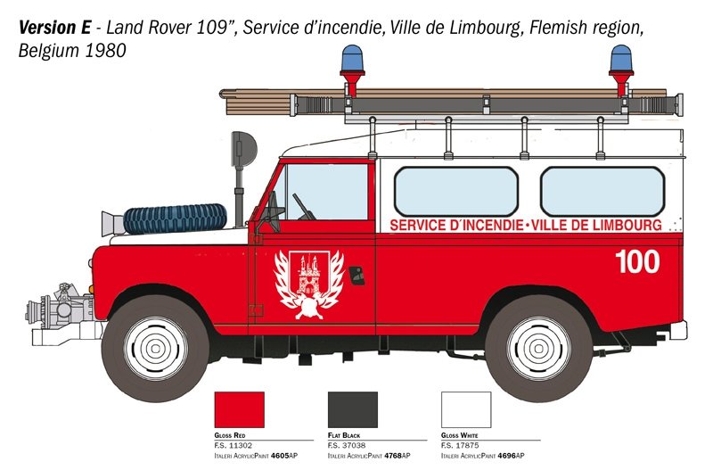 Italeri 3660 LAND ROVER FIRE TRUCK 1/24 – immagine 2