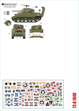 Star Decals 72-A1040 British Sharpshooters 75th D-Day Special. Sherman tanks of 3rd/4th County of London Yeomanry 1/72 – immagine 2
