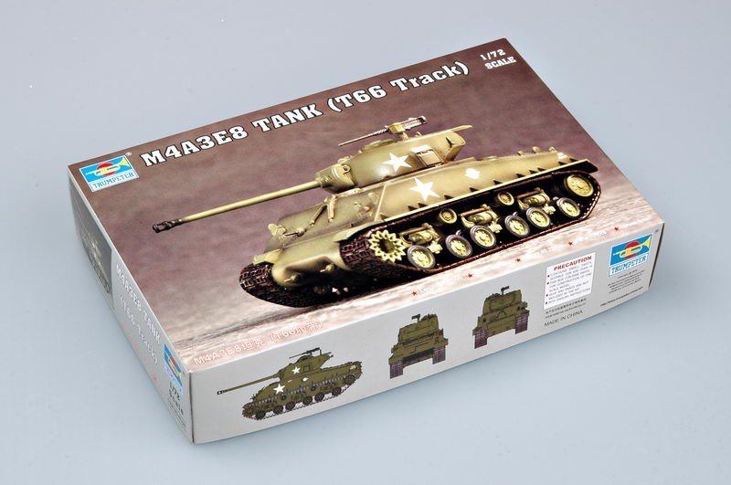 Trumpeter 07225 M4A3E8 TANK (T66 Track) 1/72 – immagine 2