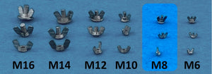 Point of no Return 1623002 Nakrętki motylkowe M8 / M8 wing nuts 1/16 – immagine 2