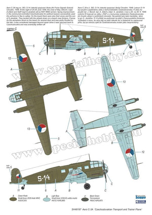 Special Hobby 48197 Aero C-3A &amp;#39;Czechoslovakian Transport and Trainer Plane&amp;#39; 1/48 – immagine 5