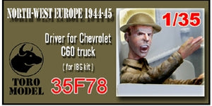Toro 35F78 NWE 1944-45 - Kierowca do Chevroleta C60 Do modelu firmy IBG Pasuje zarówno do Cab12 jak i Cab13 1/35