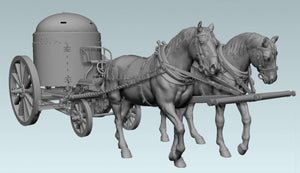 Copper State Models F35-047 A pair of horses for Fahrpanzer 1/35 – Bild 2