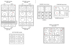 Copper State Models A32-01 French Nieuport XVII Painting Masks set 1/32 – zdjęcie 3