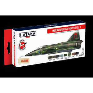 Hataka HTK-AS101 Ensemble de peinture AF suédois moderne vol.1 (8x17ml)