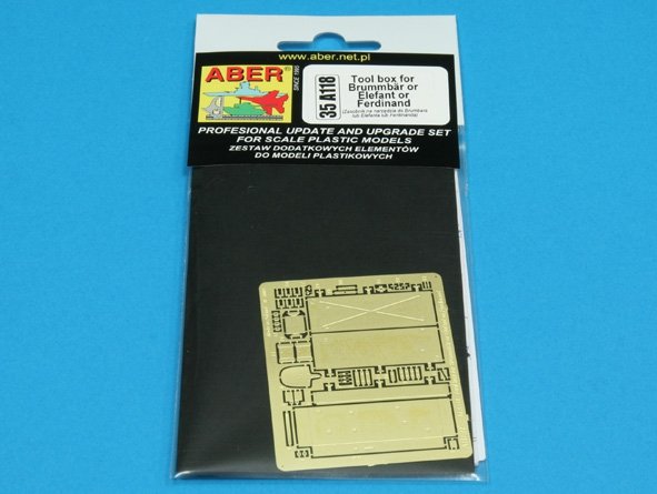 Aber 35A118 Tool box for Brummbar, Ferdinamd and Elefant 1/35 – immagine 3