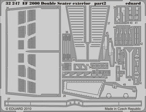 Eduard 32247 EF 2000 Two-seater exterior TRUMPETER 1/32 – immagine 2