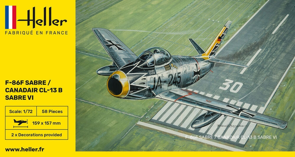 Heller 80277 F-86F SABRE / CANADAIR CL-13 B SABRE VI 1/72  – image 3