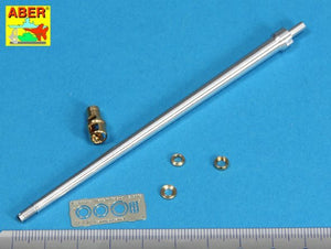Aber 35L-036n German 7,5cmKwK42L/70 gun barrel with muzzle brake for Panther Ausf. G Late 1/35 – immagine 3