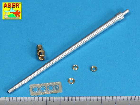 Aber 35L-036n German 7,5cmKwK42L/70 gun barrel with muzzle brake for Panther Ausf. G Late 1/35 – immagine 3