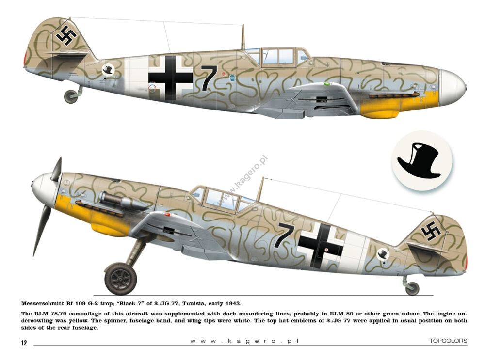 Kagero 15034 Messerschmitt Bf 109s over the Mediterranean Part I (kalkomania/decals) EN/PL – immagine 5