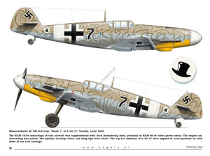 Kagero 15034 Messerschmitt Bf 109s over the Mediterranean Part I (kalkomania/decals) EN/PL – immagine 5