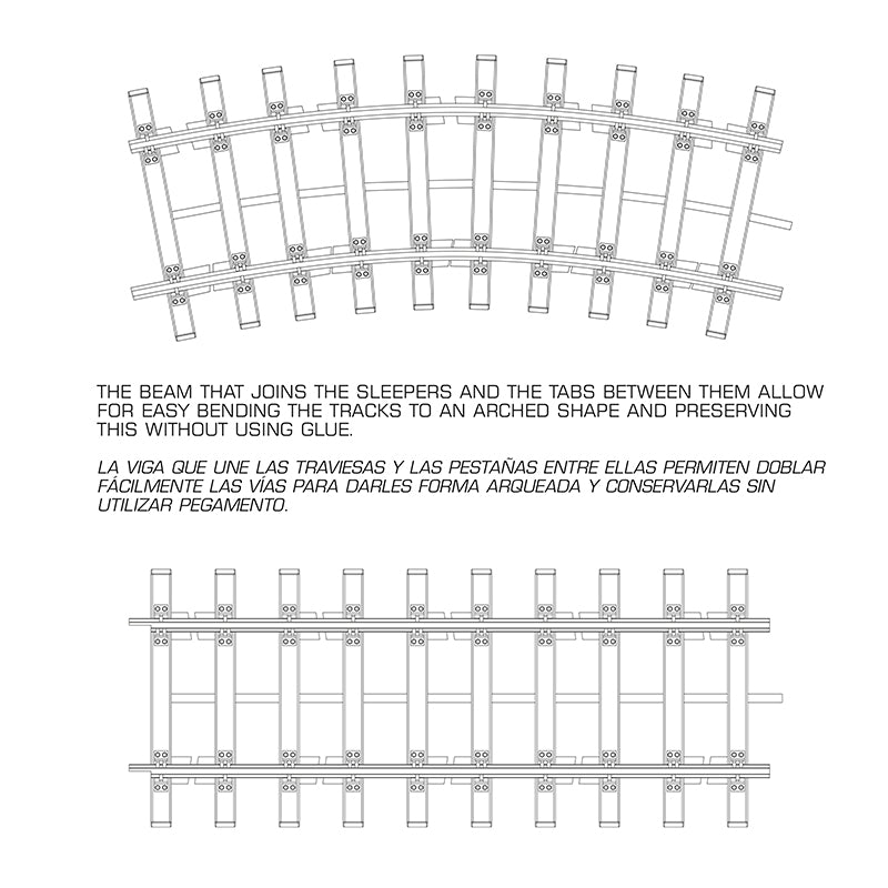 AK Interactive AK35011 DOUBLE RAILWAY TRACK SECTION – TRAMO DOBLE DE VIA FERREA 1/35 – immagine 2