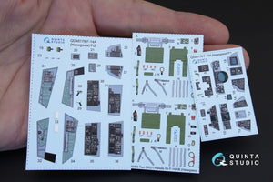 Quinta Studio QD48178 F-14A 3D-Printed &amp;amp; coloured Interior on decal paper (for Hasegawa kit) 1/48 – imagen 9