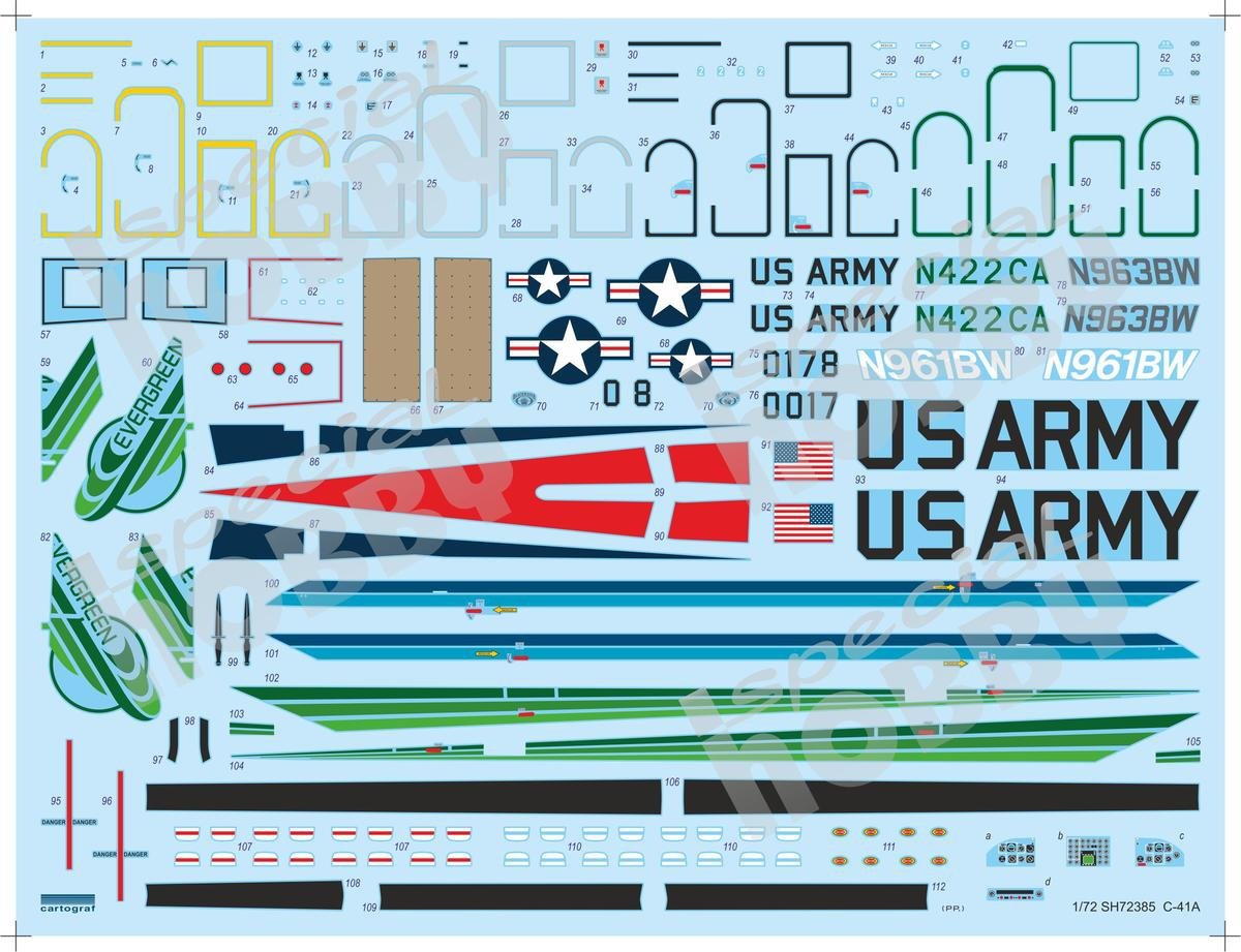 Special Hobby 72385 C-41A &amp;#39;US Transport Plane&amp;#39; 1/72 – immagine 3