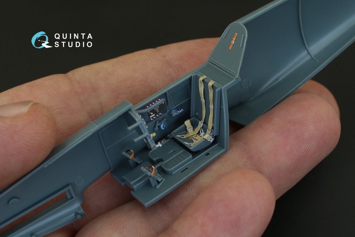 Quinta Studio QD48083 Bf 109F-2/F-4 3D-Printed &amp;amp; colored Interior on decal paper (for Eduard kit) 1/48 – image 6