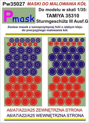 P-Mask PW35027 STURMGESCHUTZ III AUSF.G TAMYIA 35310 1/35