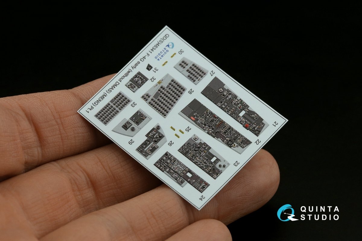 Quinta Studio QD48341 F-4G early 3D-Printed &amp;amp; coloured Interior on decal paper (Meng) 1/48 – Bild 3