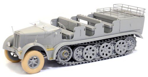 Dragon 6545 Sd.Kfz.7 8t Semi-chenillé Première production avec équipage (1/35)  – image 6