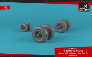 Armory Models AW72342 V-22/MV-22 Osprey wheels w/ weighted tires type “b” 1/72 – zdjęcie 4