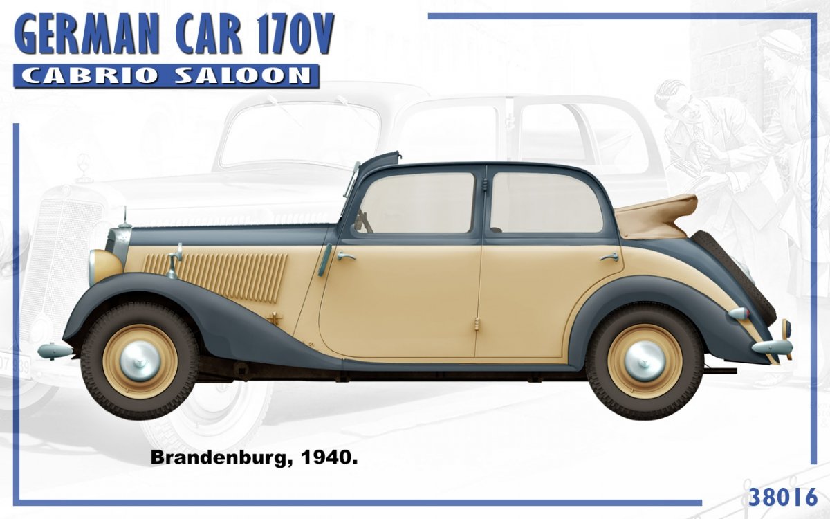 MiniArt 38016 GERMAN CAR 170V CABRIO SALOON 1/35 – Bild 5