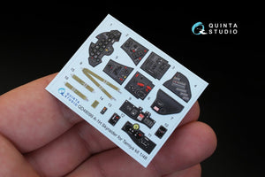 Intérieur imprimé en 3D et coloré sur papier décalcomanie Quinta Studio QD48099 A-1H (pour maquette Tamiya) 1/48 – image 3