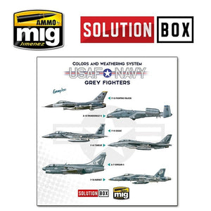 AMMO of Mig Jimenez 7709 USAF NAVY GREY FIGHTERS SOLUTION BOX – immagine 3