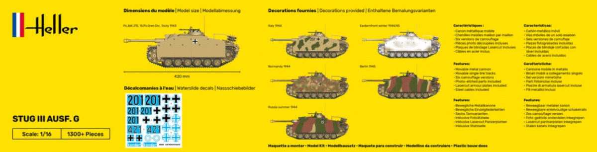 Heller 30320 STUG III AUSF. G 1/16 – image 2