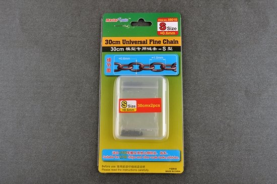 Trumpeter 08010 30CM Universal Fine Chain S Size 0.6mmX1.0mm łańcuszek modelarski – Bild 2