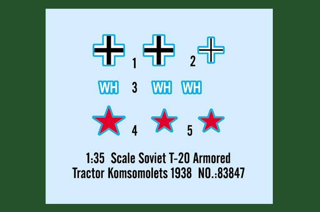 Hobby Boss 83847 Soviet T-20 Armored Tractor Komsomolets 1938 – immagine 4