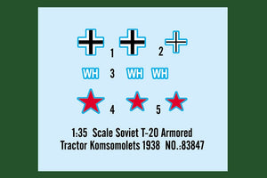 Hobby Boss 83847 Soviet T-20 Armored Tractor Komsomolets 1938 – immagine 4