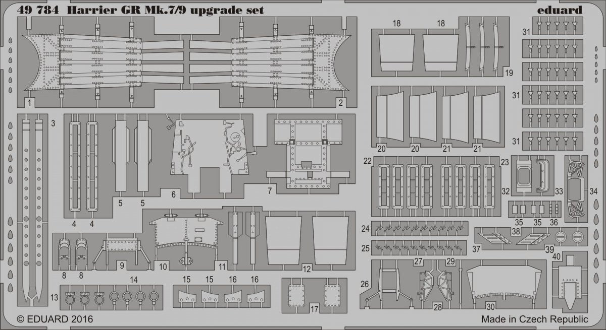 Kit de mise à niveau Eduard 49784 Harrier GR Mk.7/9 EDUARD 1/48