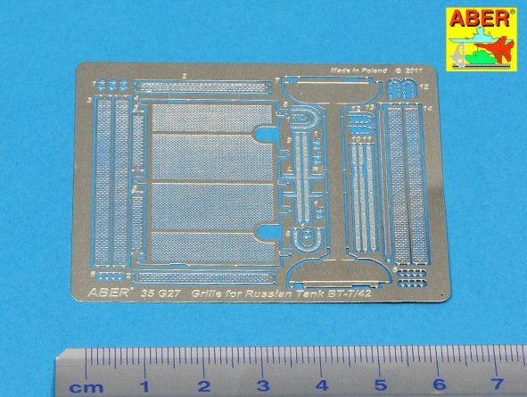 Aber 35G27 Grilles for BT-7 or BT-42 1/35 – Bild 2