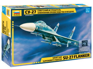 Zvezda 7206 Sukhoi Su-27 Soviet Air Superiority Fighter Flanker 1/72