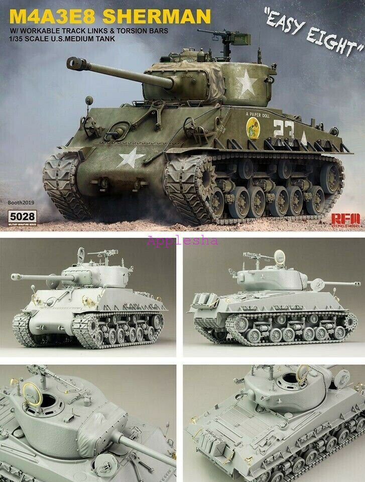 Rye Field Model 5028 M4A3E8 Sherman &amp;quot;Easy Eight&amp;quot; 1/35 – immagine 2